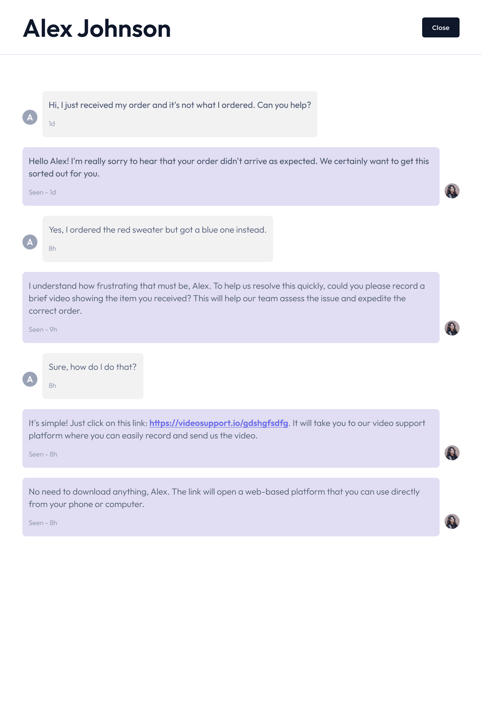 Step 1 - Get recording link